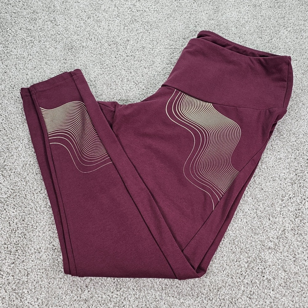 Adidas Women's Plus Size 2XL Holiday GFX Training Tights Victory Crimson